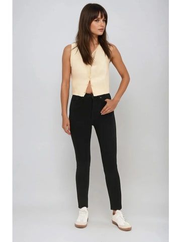 Monki Spijkerbroek - slim fit - zwart