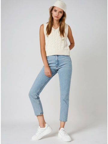 Monki Spijkerbroek - slim fit - lichtblauw