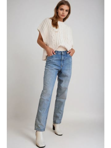 Monki Dżinsy - Regular fit - w kolorze błękitnym