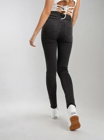 Monki Spijkerbroek - slim fit - zwart