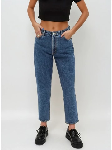 Monki Spijkerbroek - regular fit - blauw