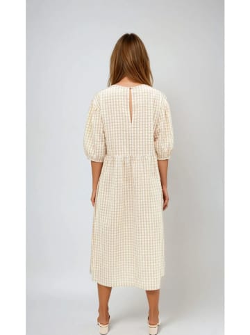 Monki Jurk beige/wit