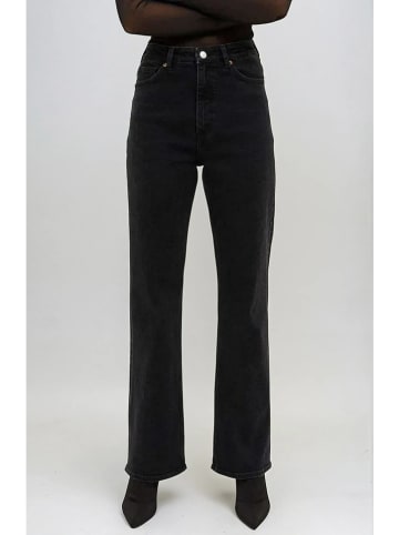 Monki Spijkerbroek - regular fit - zwart