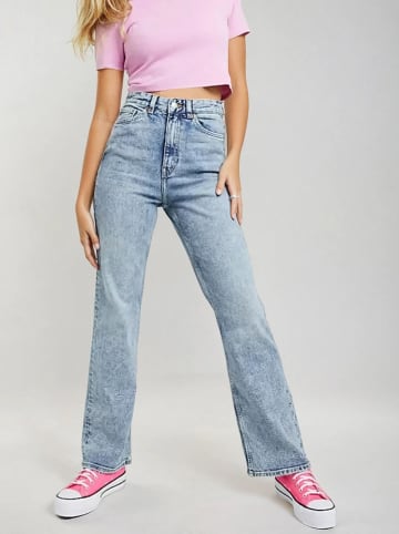 Monki Spijkerbroek - regular fit - lichtblauw