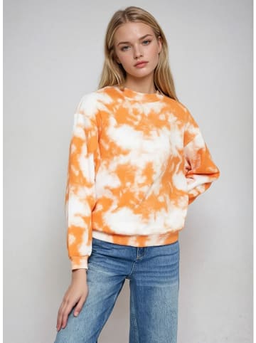 Monki Sweatshirt wit/oranje