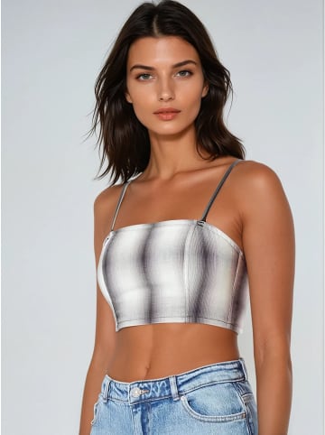 Weekday Top wit/zwart