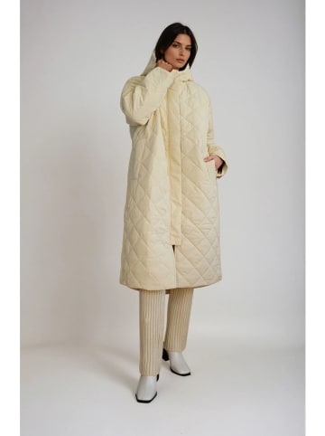 Monki Doorgestikte mantel beige