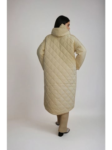 Monki Doorgestikte mantel beige