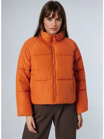 Monki Doorgestikte jas oranje