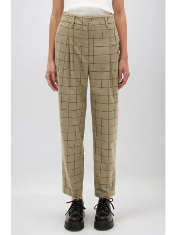 Monki Broek taupe/zwart