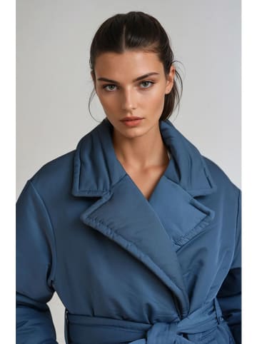 Monki Tussenmantel donkerblauw