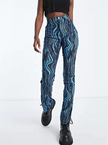 Monki Broek blauw/donkerblauw