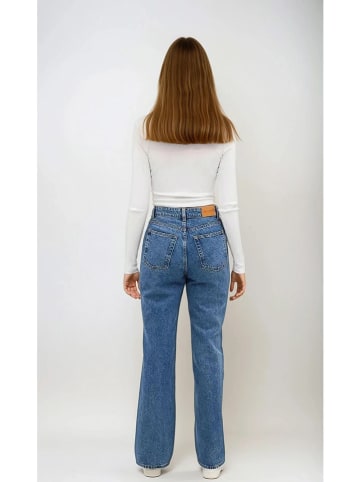 Monki Dżinsy - Regular fit - w kolorze niebieskim