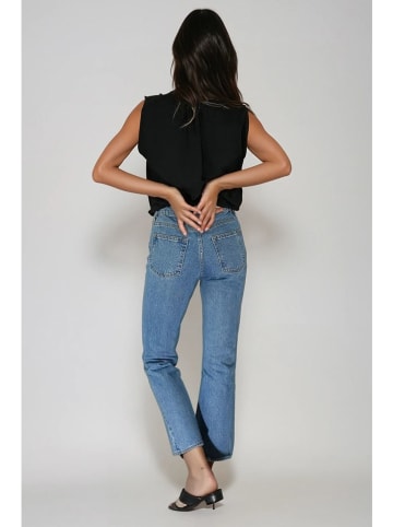 Monki Spijkerbroek - slim fit - lichtblauw