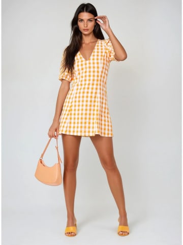 Monki Sukienka w kolorze pomarańczowo-białym