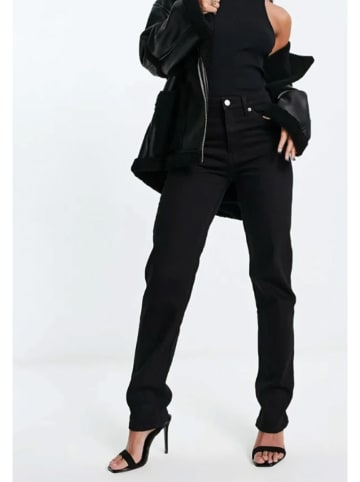 Monki Spijkerbroek - regular fit - zwart