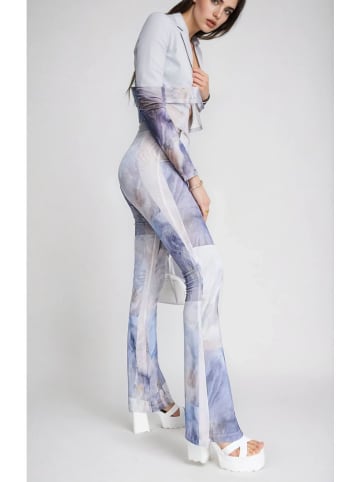 Monki Hose in Blau/ Weiß