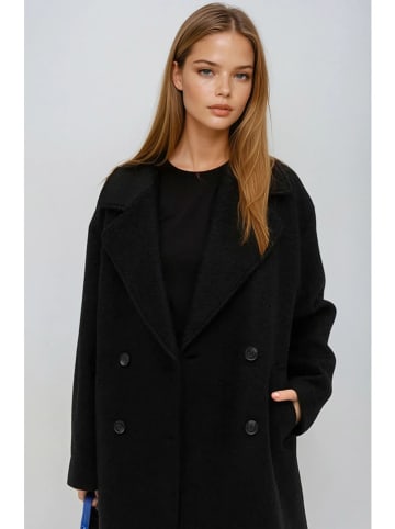 Monki Płaszcz przejściowy w kolorze czarnym