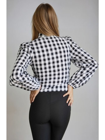 Monki Bluzka w kolorze biało-czarnym