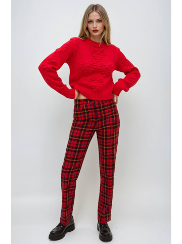 Monki Sweter w kolorze czerwonym