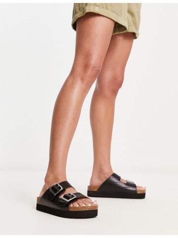 Monki Slippers zwart