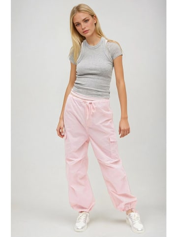 Monki Cargobroek lichtroze