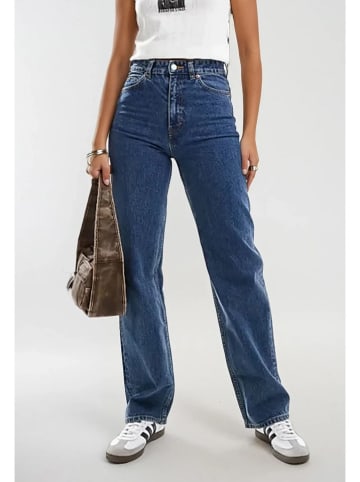 Monki Spijkerbroek - regular fit - blauw