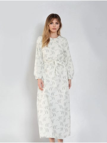 Monki Kleid in Weiß/ Schwarz