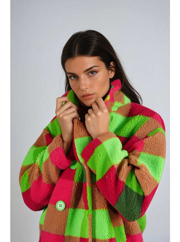 Monki Übergangsjacke in Rot/ Grün