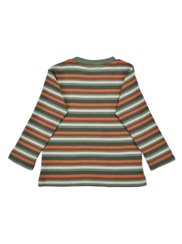 Bondi Longsleeve "Traktor" in Grün/ Orange/ Weiß