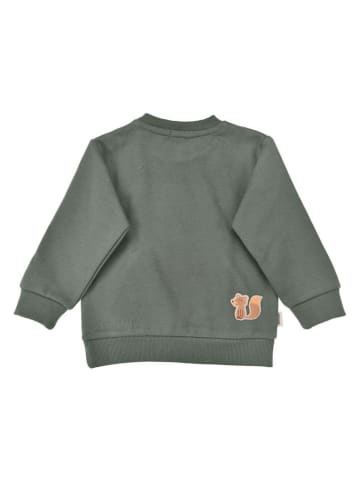 Bondi Sweatshirt "Waschbär" in Dunkelgrün