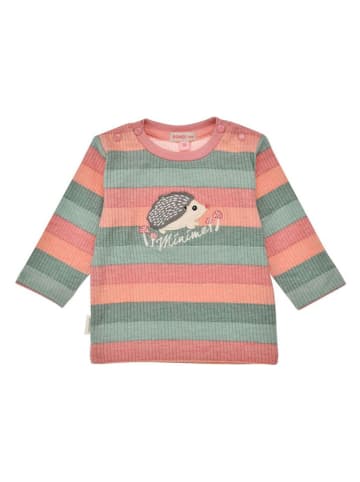 Bondi Longsleeve "Igel" in Rosa/ Orange/ Grün