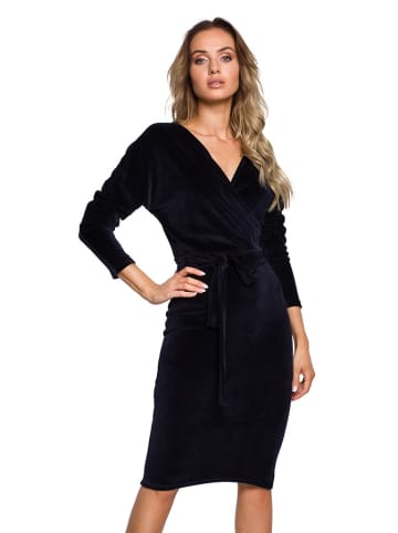 made of emotion Sukienka w kolorze granatowym