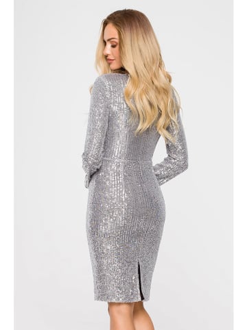 made of emotion Jurk zilverkleurig