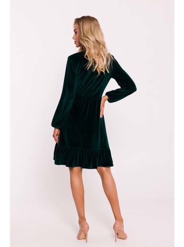 made of emotion Sukienka w kolorze ciemnozielonym