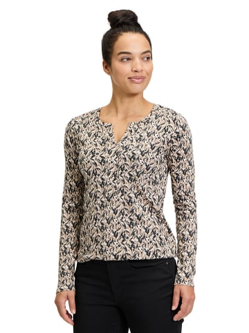 BETTY & CO Longsleeve taupe/zwart