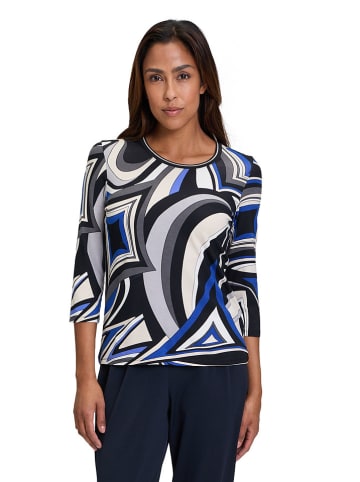 Betty Barclay Longsleeve zwart/blauw/crème