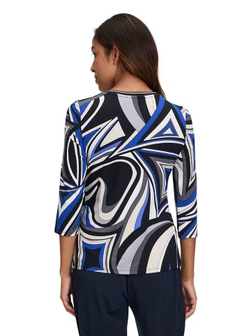 Betty Barclay Longsleeve zwart/blauw/crème