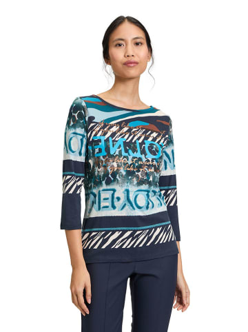 Betty Barclay Longsleeve donkerblauw/mintgroen