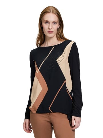 Betty Barclay Longsleeve zwart/beige/camel