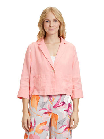 Betty Barclay Leinen-Blazer in Rosa
