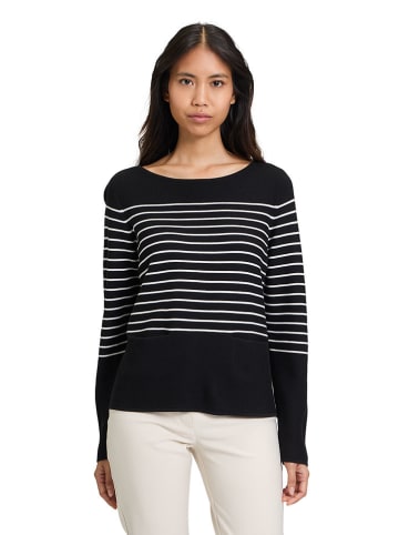 Betty Barclay Pullover in Schwarz/ Creme
