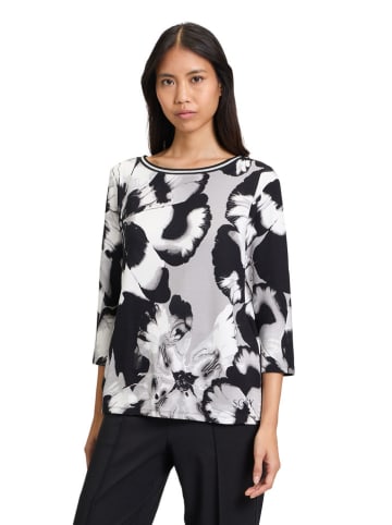 Betty Barclay Sweatshirt in Grau/ Schwarz