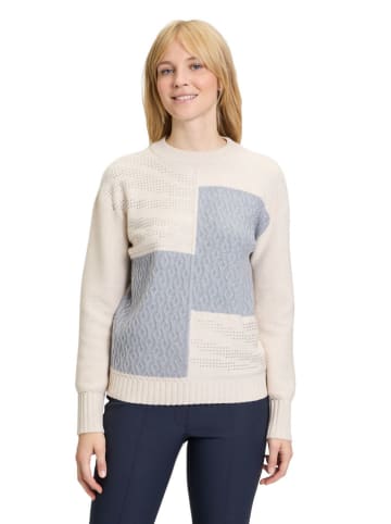 Betty Barclay Pullover in Creme/ Grau