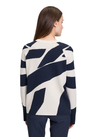 Betty Barclay Sweter w kolorze kremowo-granatowym