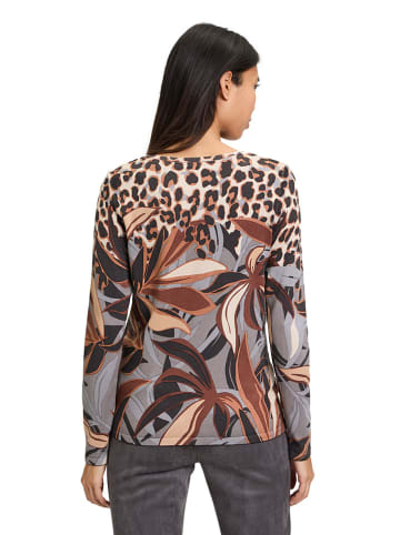 Betty Barclay Pullover in Grau/ Braun/ Beige