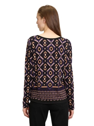 Betty Barclay Trui zwart/paars/beige