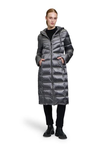 Betty Barclay Doorgestikte mantel grijs