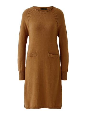 Oui Strickkleid in Camel