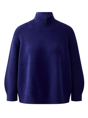 Oui Rollkragenpullover in Blau